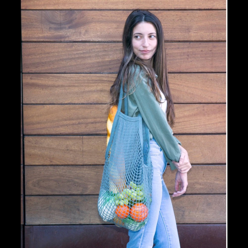 Kikkerland Cotton Reusable Produce Market Bag NWT